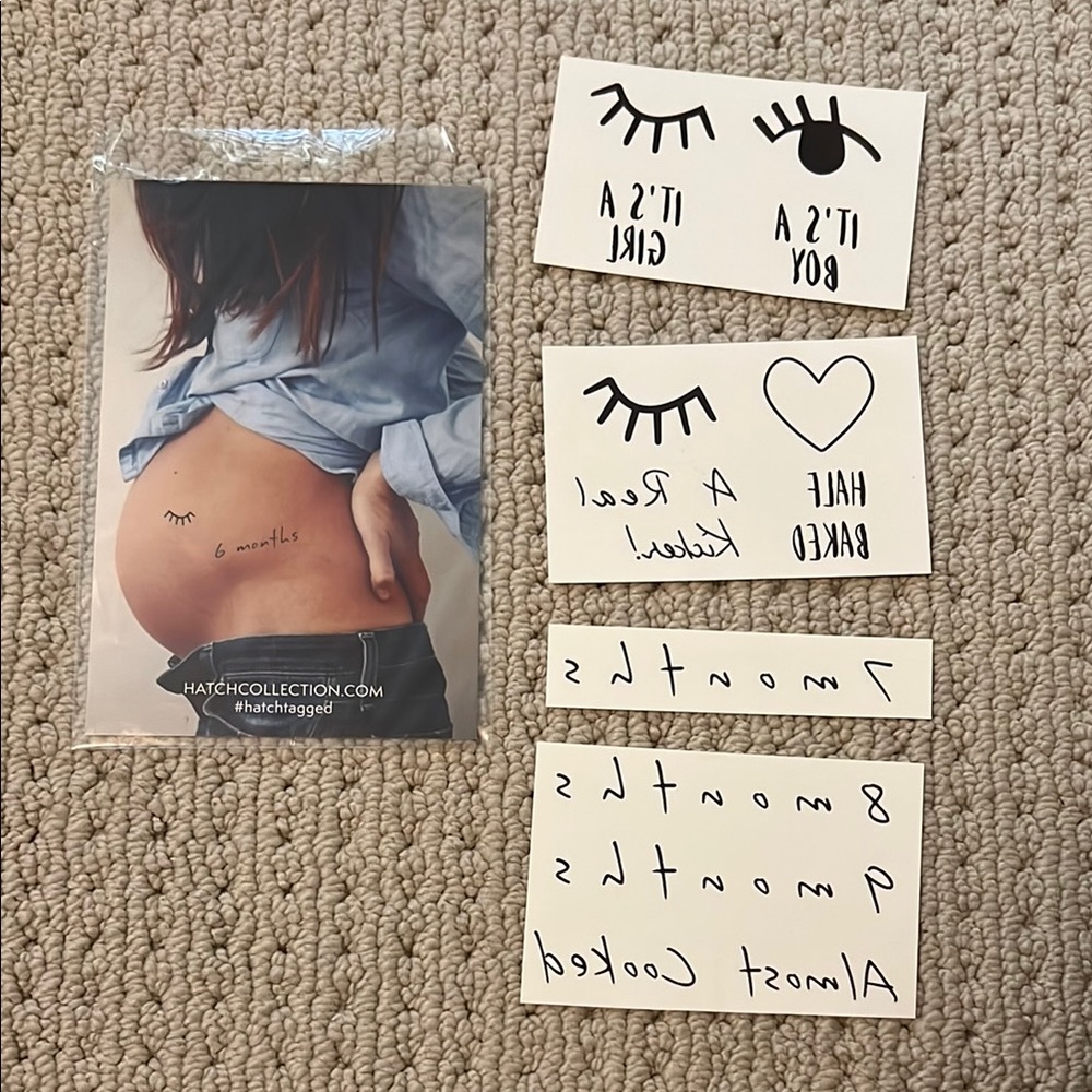 Hatch Belly of the Month Temporary Tattoos